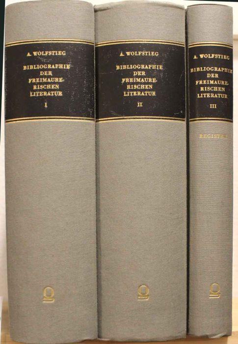 Bibliographie der freimaurerischen Literatur - copertina