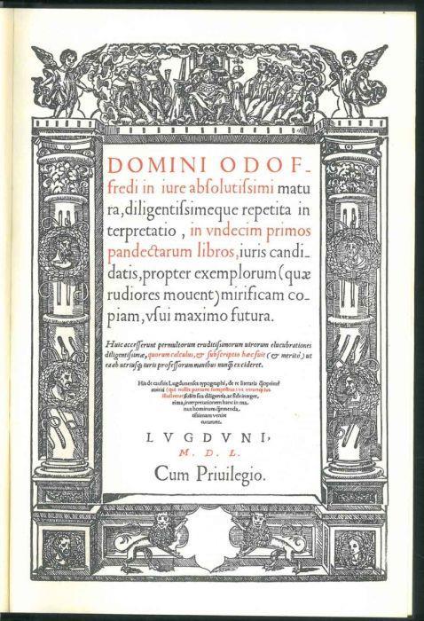 Lectura super digesto veteri - copertina