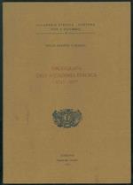 Biliografia dell'accademia etrusca 1727-1977