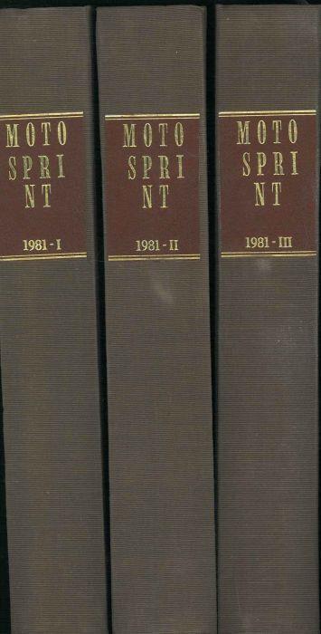 Moto sprint. Anno V, 1981, annata completa - copertina