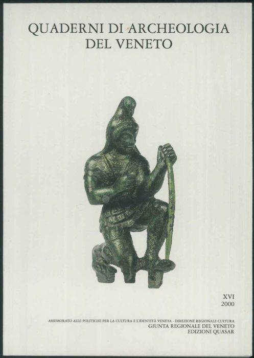 Quaderni di archeologia del Veneto - XVI 2000 - copertina