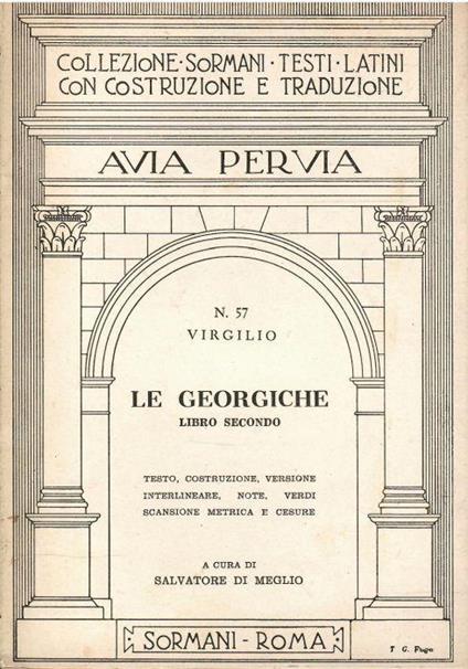 Le Georgiche Libro Quarto - Publio Virgilio Marone - copertina