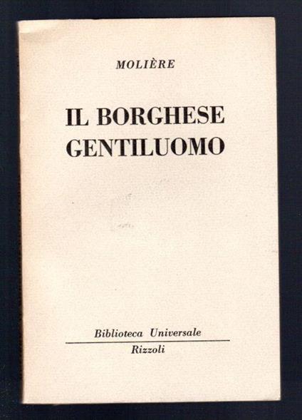Il borghese gentiluomo - Molière - copertina