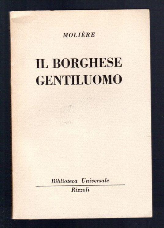Il borghese gentiluomo - Molière - copertina