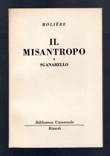 Il Misantropo e Sganarello - Molière - copertina