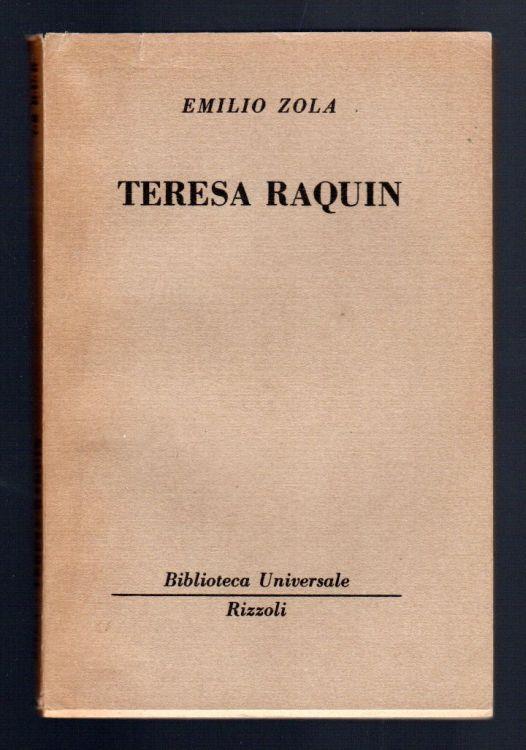 Teresa Raquin - Émile Zola - copertina