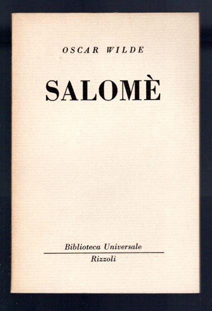 Salomè - Oscar Wilde - copertina
