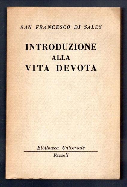 Introduzione alla vita devota - Francesco di Sales (san) - copertina
