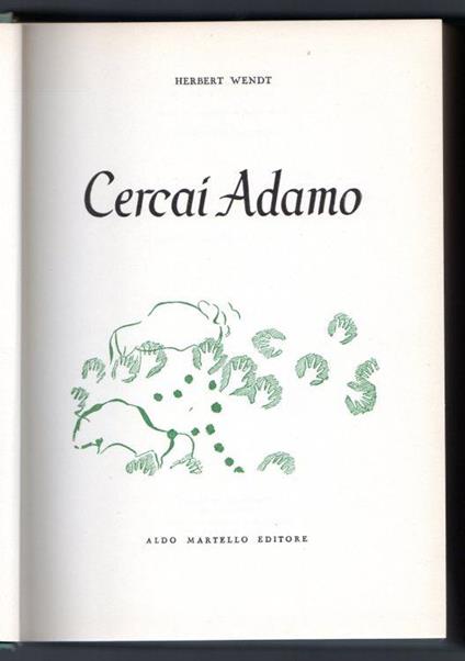 Cercai Adamo - Herbert Wendt - copertina