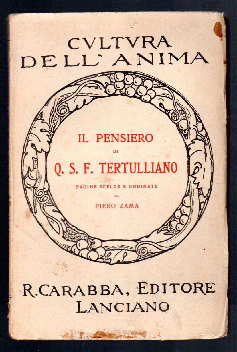 Il pensiero di Q. S. F. Tertulliano