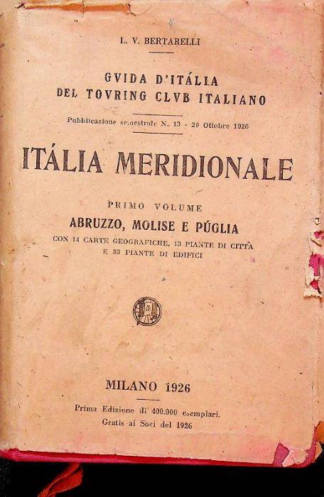 Guida d'Italia del Touring Club Italiano: Italia meridionale - copertina