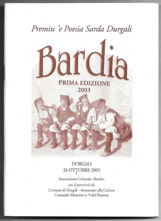 Premiu 'e Poesia Sarda Durgali - copertina