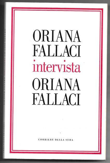 Intervista - Oriana Fallaci - copertina