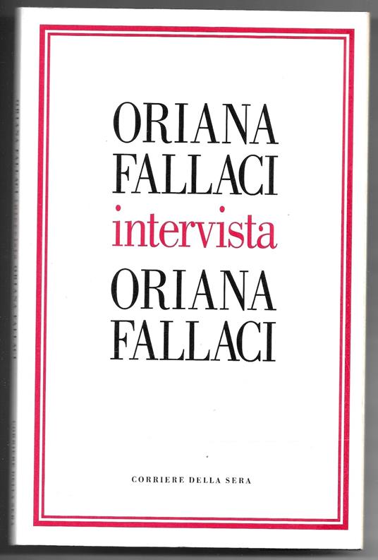 Intervista - Oriana Fallaci - copertina