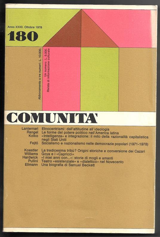 Comunità 180 - copertina