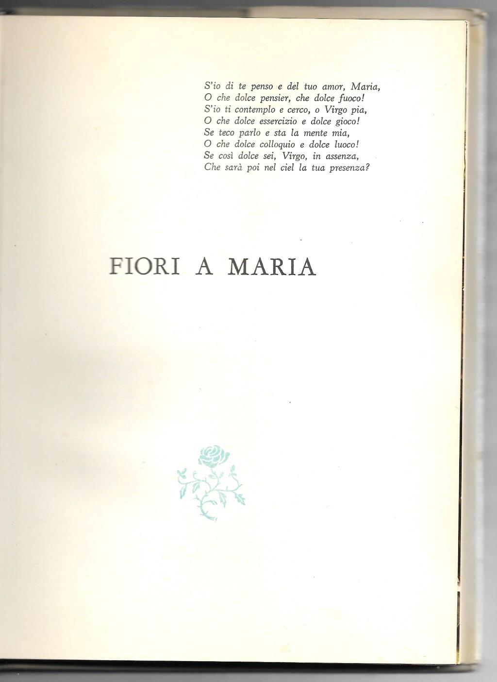 Fiori a Maria