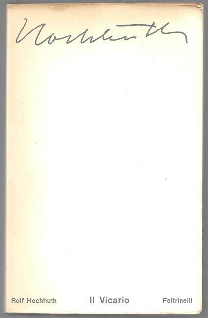 Il Vicario - Dramma in 5 atti - Rolf Hochhuth - copertina