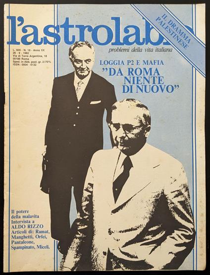 L' astrolabio 18 - copertina