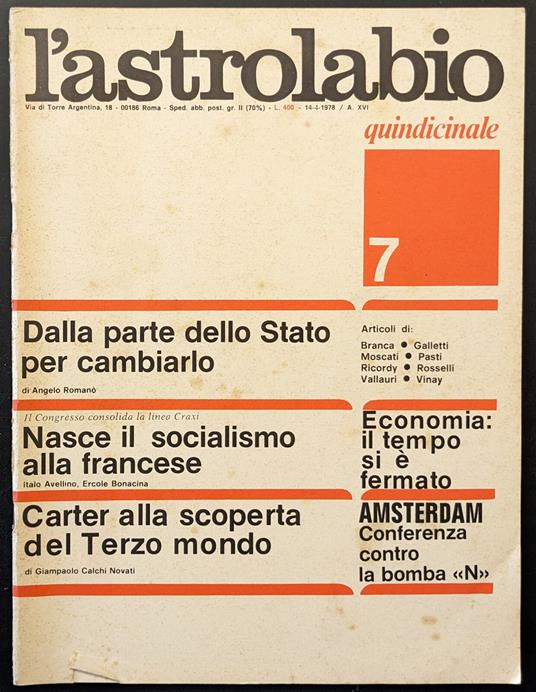 L' astrolabio 7 - copertina