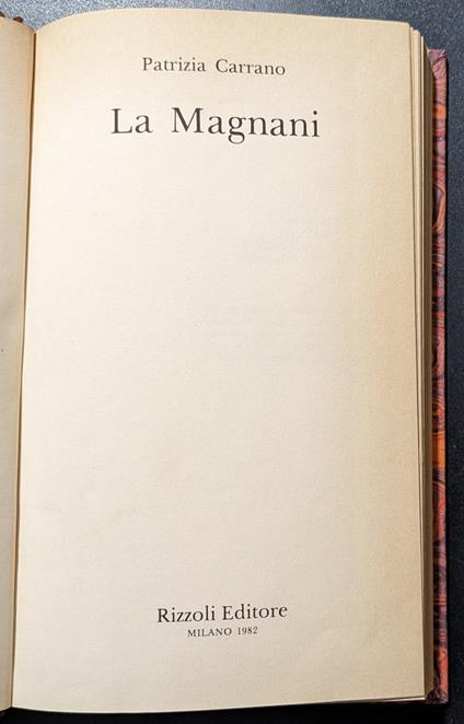 La Magnani - Patrizia Carrano - copertina
