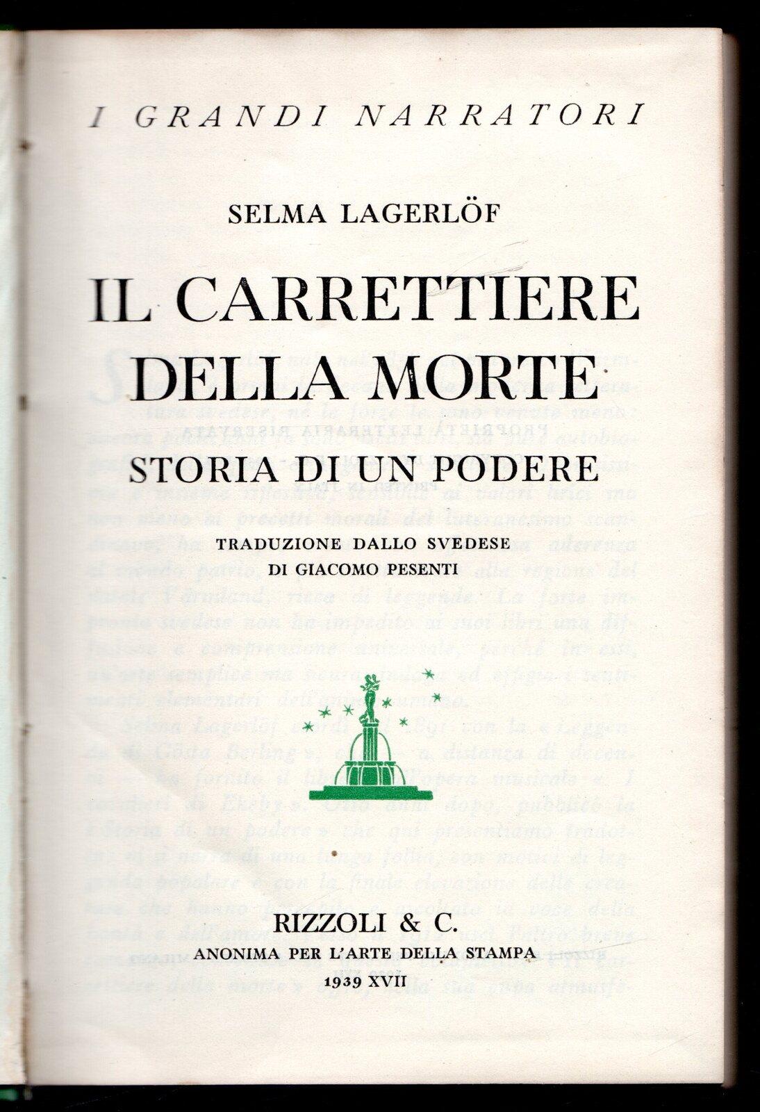Il carattere della morte. Storia di un podere