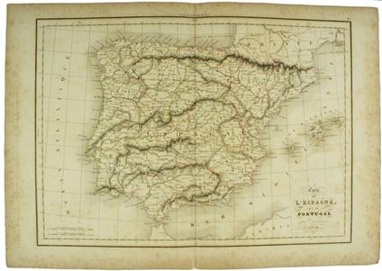 Carte De L'Espagne Et Du Portugal - copertina
