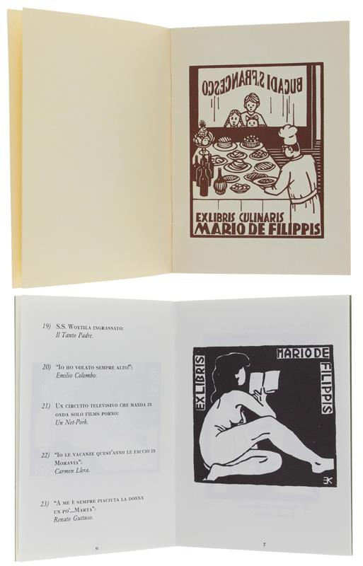 Ex-Libris D'Artista Dedicati A Mario Defilippis. Collezione Di 46 Libretti