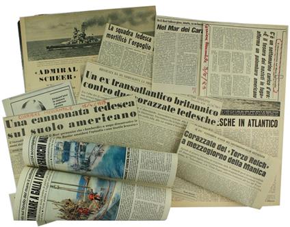 La Marina Tedesca Nella Seconda Guerra Mondiale: Raccolta Di 50 Stralci E Ritagli - copertina