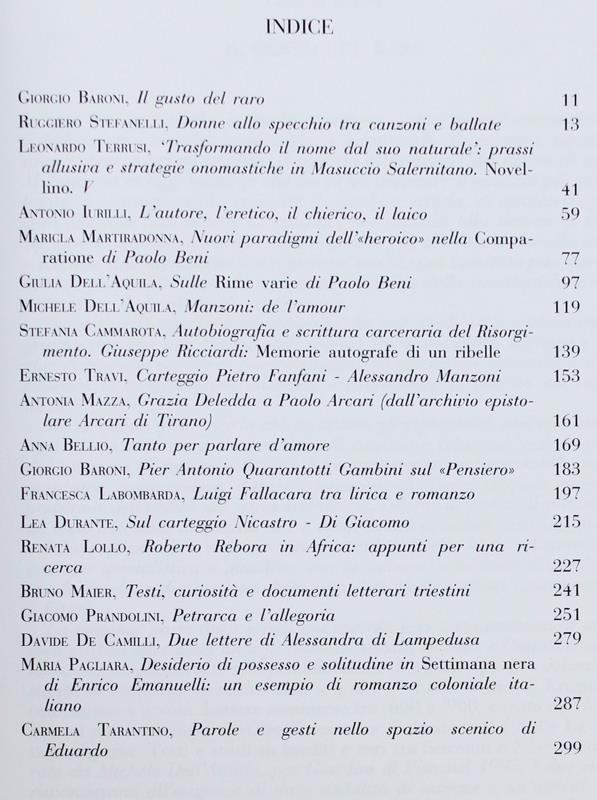 Il Gusto Del Raro. Rivista Di Letteratura Italiana, 1996 - 1/3 - Autori Vari