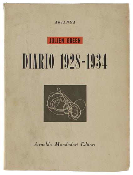 Diario 1928-1934 - Julien Green - copertina