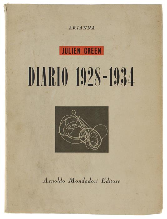 Diario 1928-1934 - Julien Green - copertina