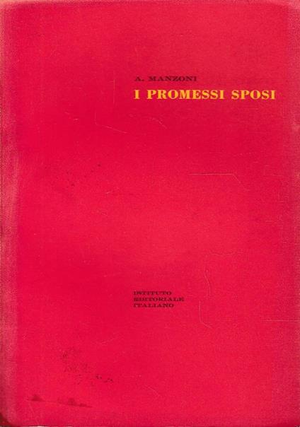 I promessi sposi - Alessandro Manzoni - copertina