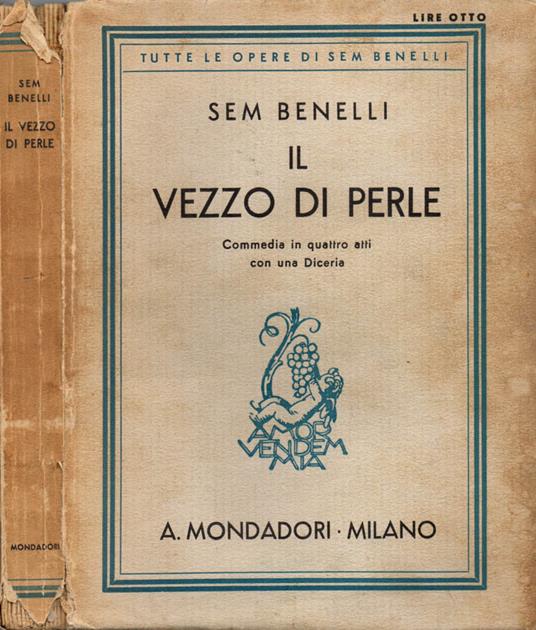 Il vezzo di perle - Sem Benelli - copertina