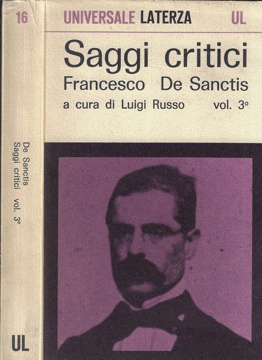 Saggi critici Vol. III - Francesco De Sanctis - copertina