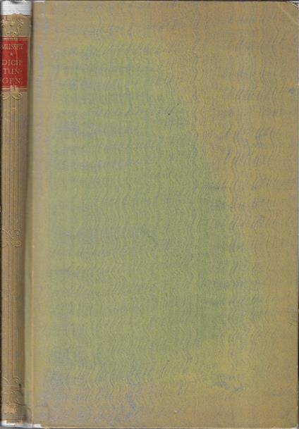 Dichtungen - Alfred de Musset - copertina