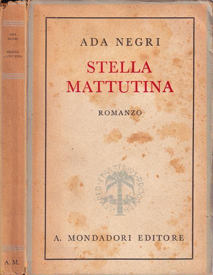 Stella mattutina - Ada Negri - copertina