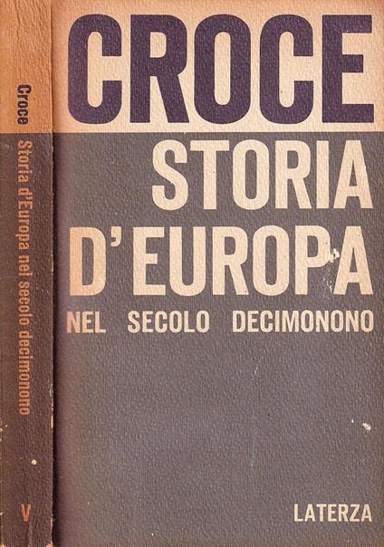 Storia d'Europa - Benedetto Croce - copertina