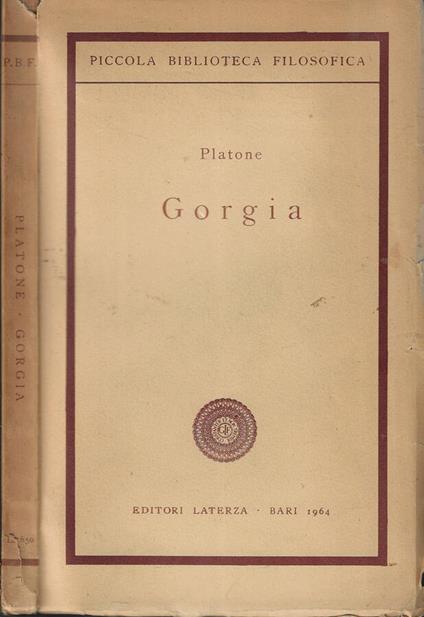 Gorgia - Platone - copertina