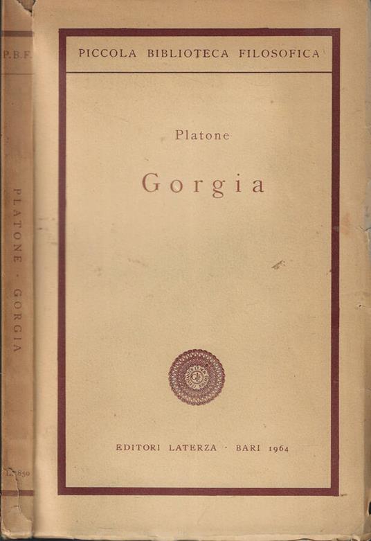 Gorgia - Platone - copertina