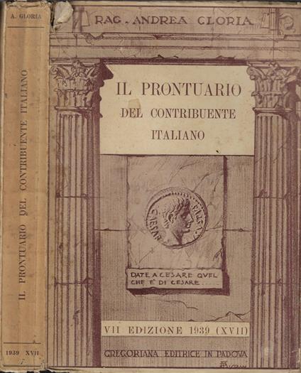 Il prontuario del contribuente italiano - Andrea Gloria - copertina