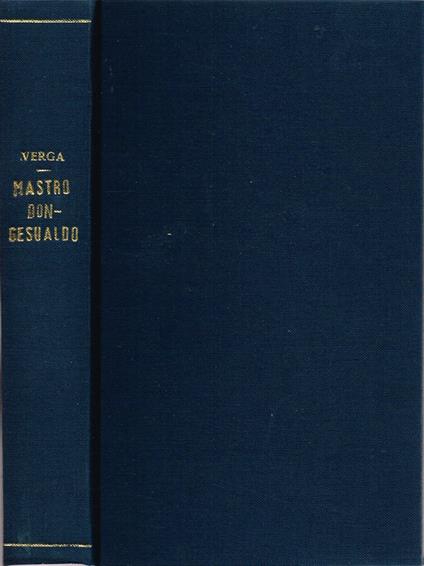 Mastro-don Gesualdo - Giovanni Verga - copertina