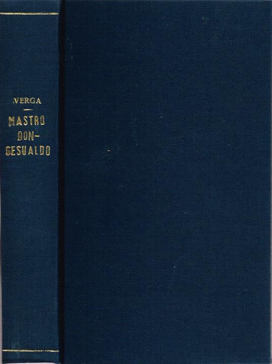 Mastro-don Gesualdo - Giovanni Verga - copertina