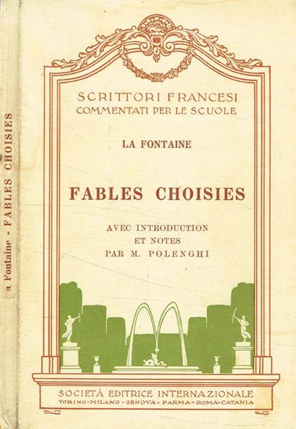 Fables choisies - Jean de La Fontaine - copertina