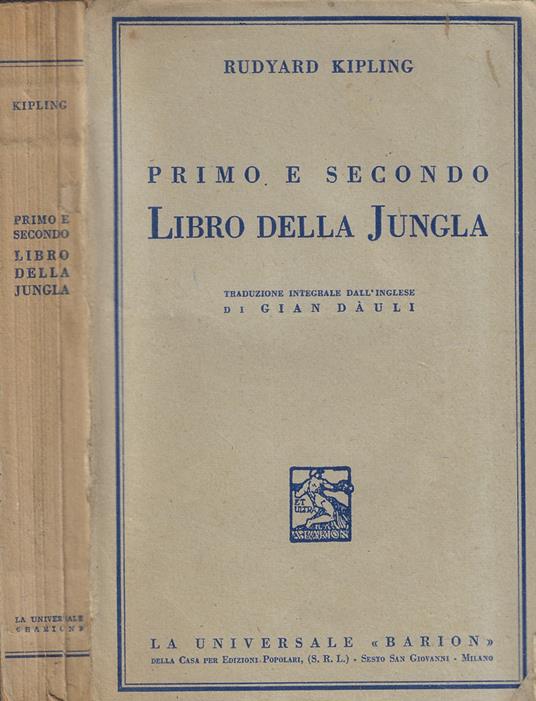 Primo e secondo libro della Jungla - Rudyard Kipling - copertina