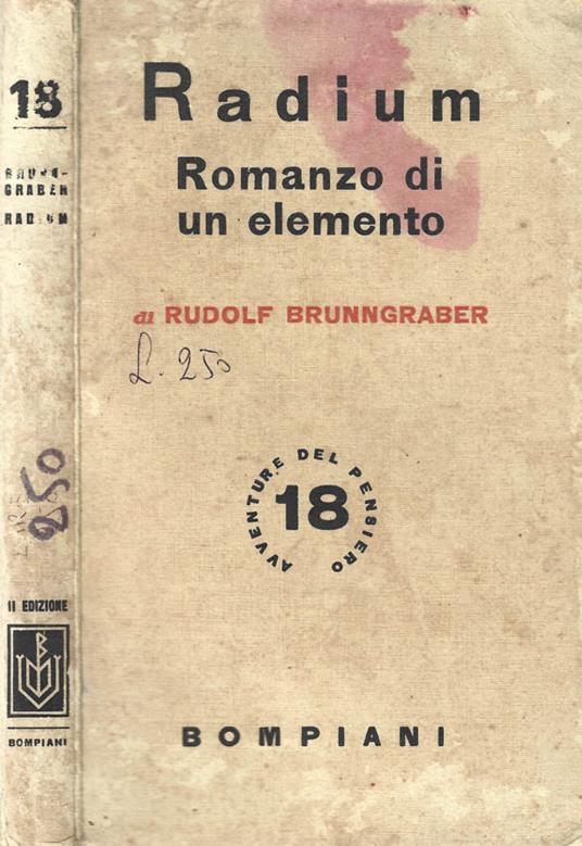 Radium - Rudolf Brunngraber - copertina