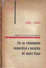 Per un rinnovamento democratico e socialista del nostro paese