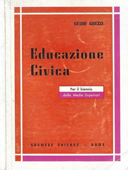Educazione Civica - Guido Ghezzi - copertina