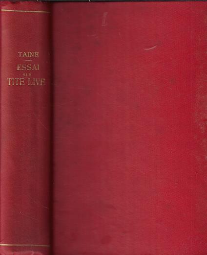 Essai sur Tite Live - Hippolyte Taine - copertina