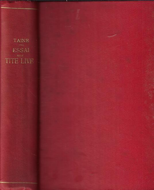 Essai sur Tite Live - Hippolyte Taine - copertina