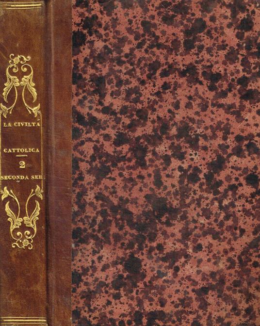 La civiltà cattolica. Anno IV, serie II, vol.II, 1853 - copertina